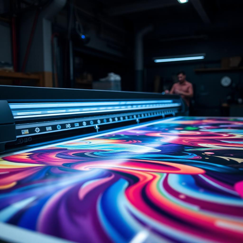 Storformat printer i produktion